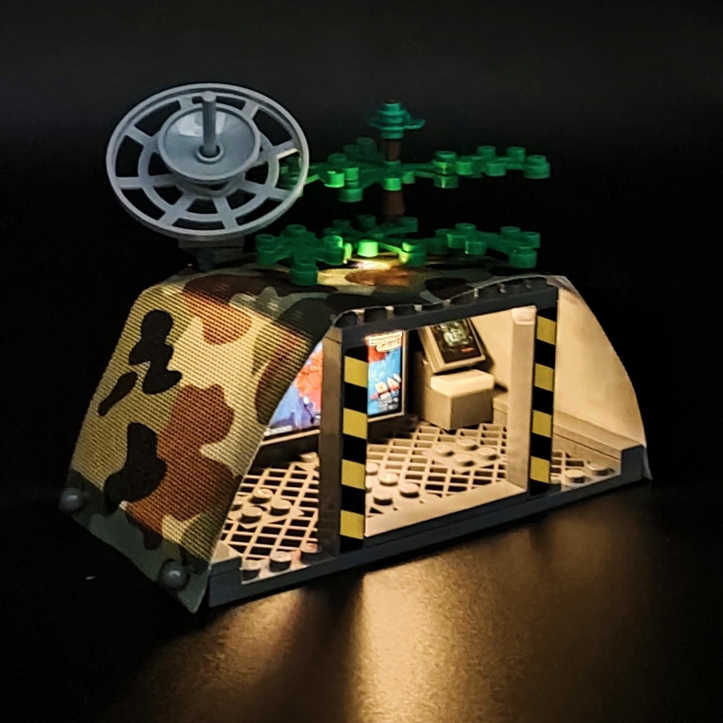 ZHX Juguetes de Bloques Militar Centro de Comando 22x15cm