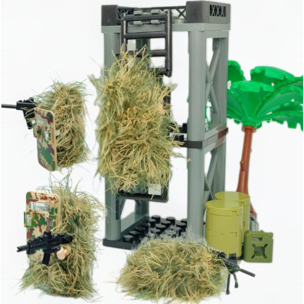 ZHX Juguetes de Bloques Militar Centro de Comando 22x15cm