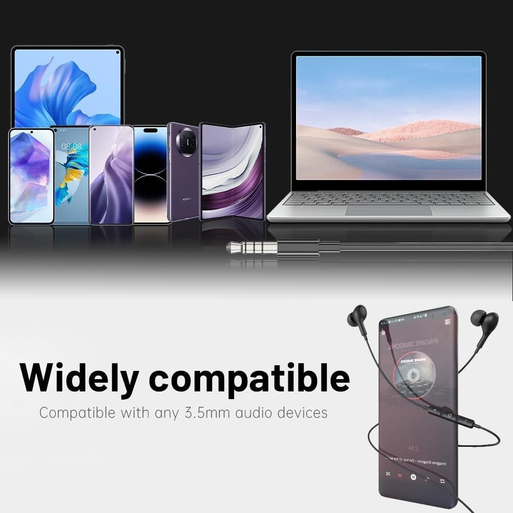 Auriculares In-Ear QJF ME564 con Micrófono y Cancelación de Ruido