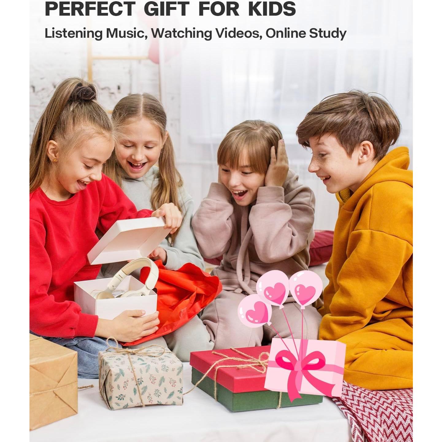 Auriculares Bluetooth para Niños SCK-08 Beige, Sonido HD