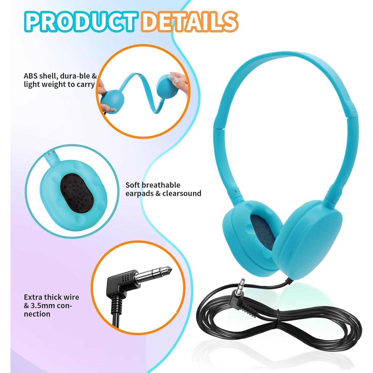 Auriculares para Niños ZHENWAY 5 Paquete Conector 3.5mm