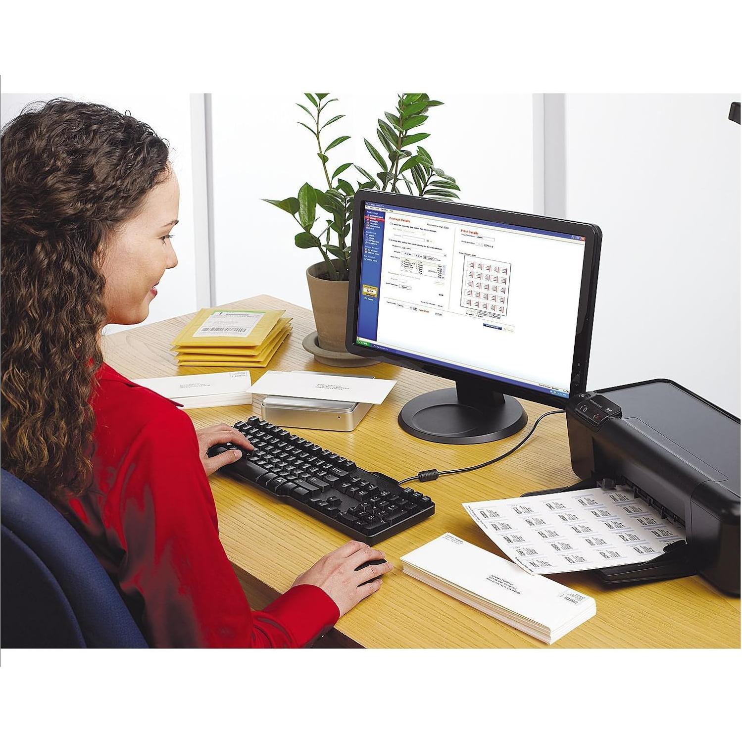 Etiquetas de Envío Imprimibles Avery 21526, 400 Blancas 13.97x21.59cm