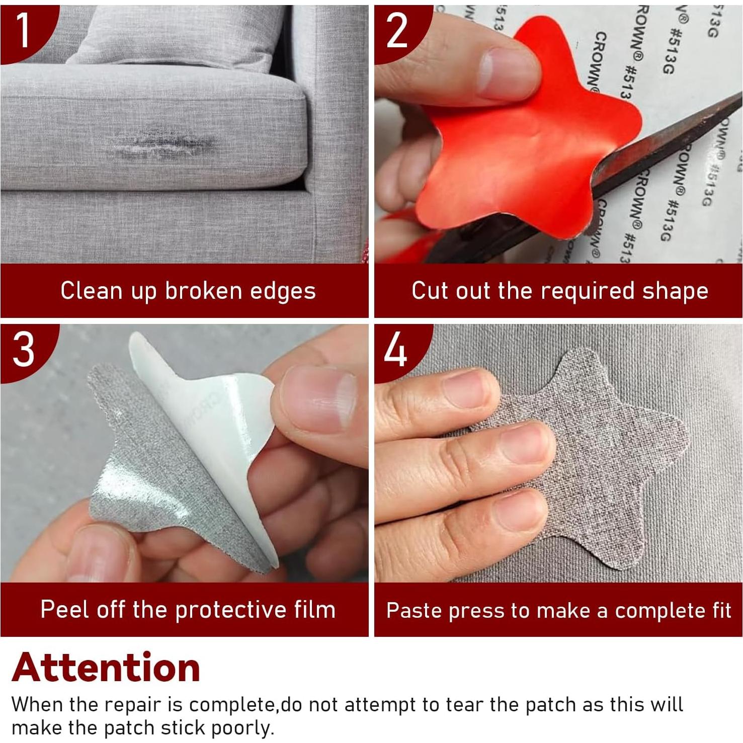 Parches de Reparación Autoadhesivos EMORBALS 20x28 cm Beige