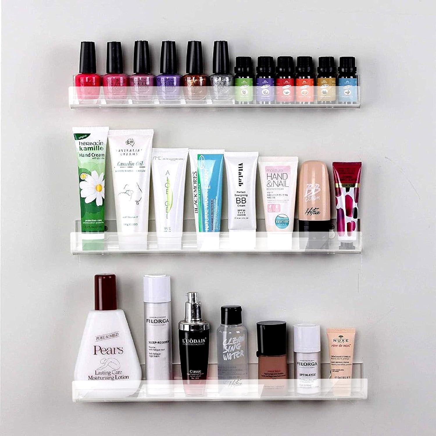 Estantes de acrílico transparente RORKIM 15" - Paquete de 4