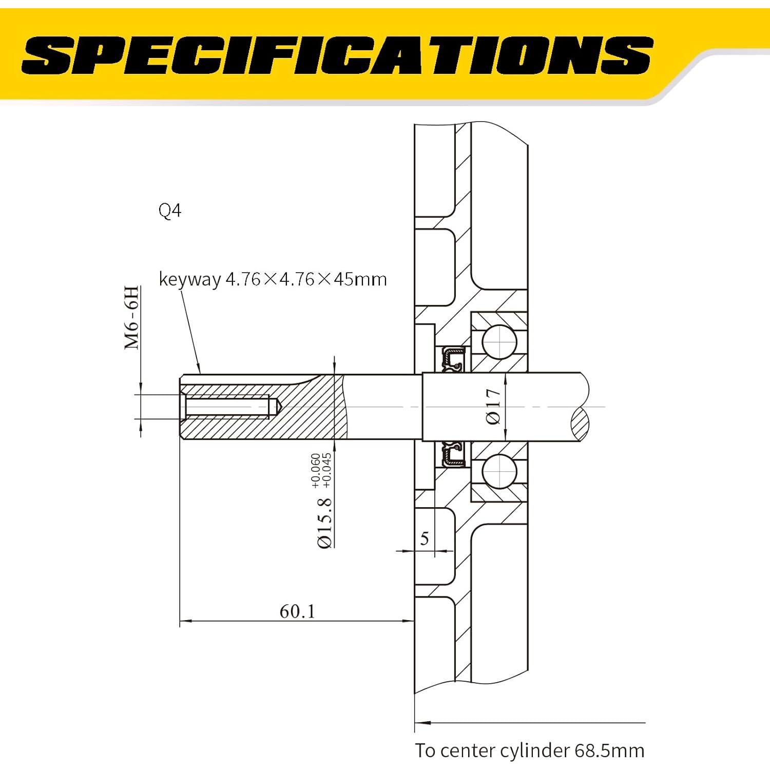 Motor de Gas Aceup Energy 2.1HP 79.8cc OHV 4 Tiempos