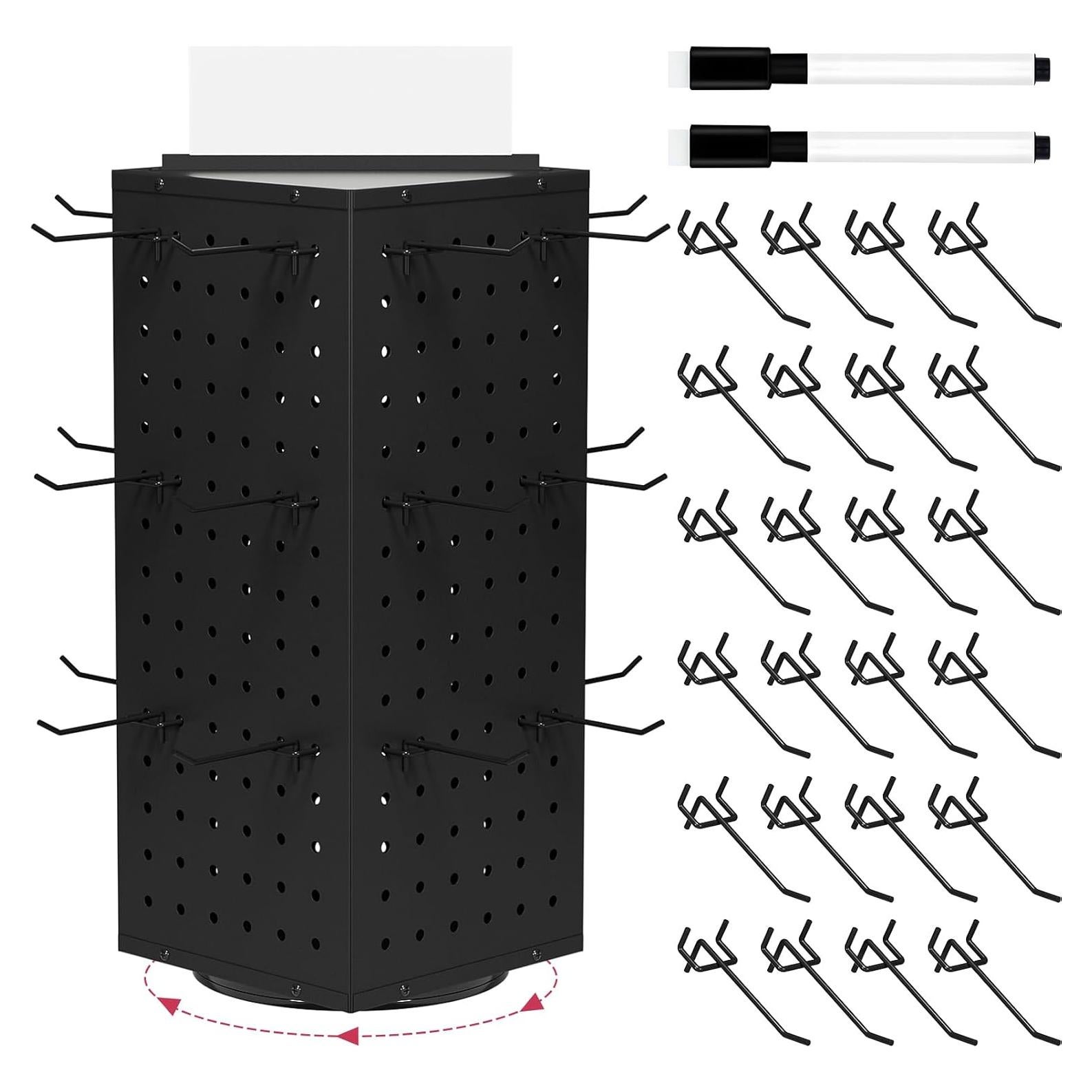 Soporte de Exhibición Giratorio SIBRANT con 24 Ganchos