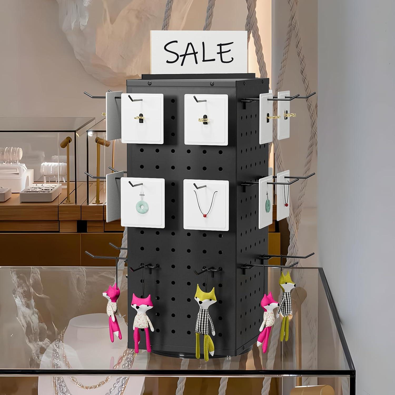 Soporte de Exhibición Giratorio SIBRANT con 24 Ganchos