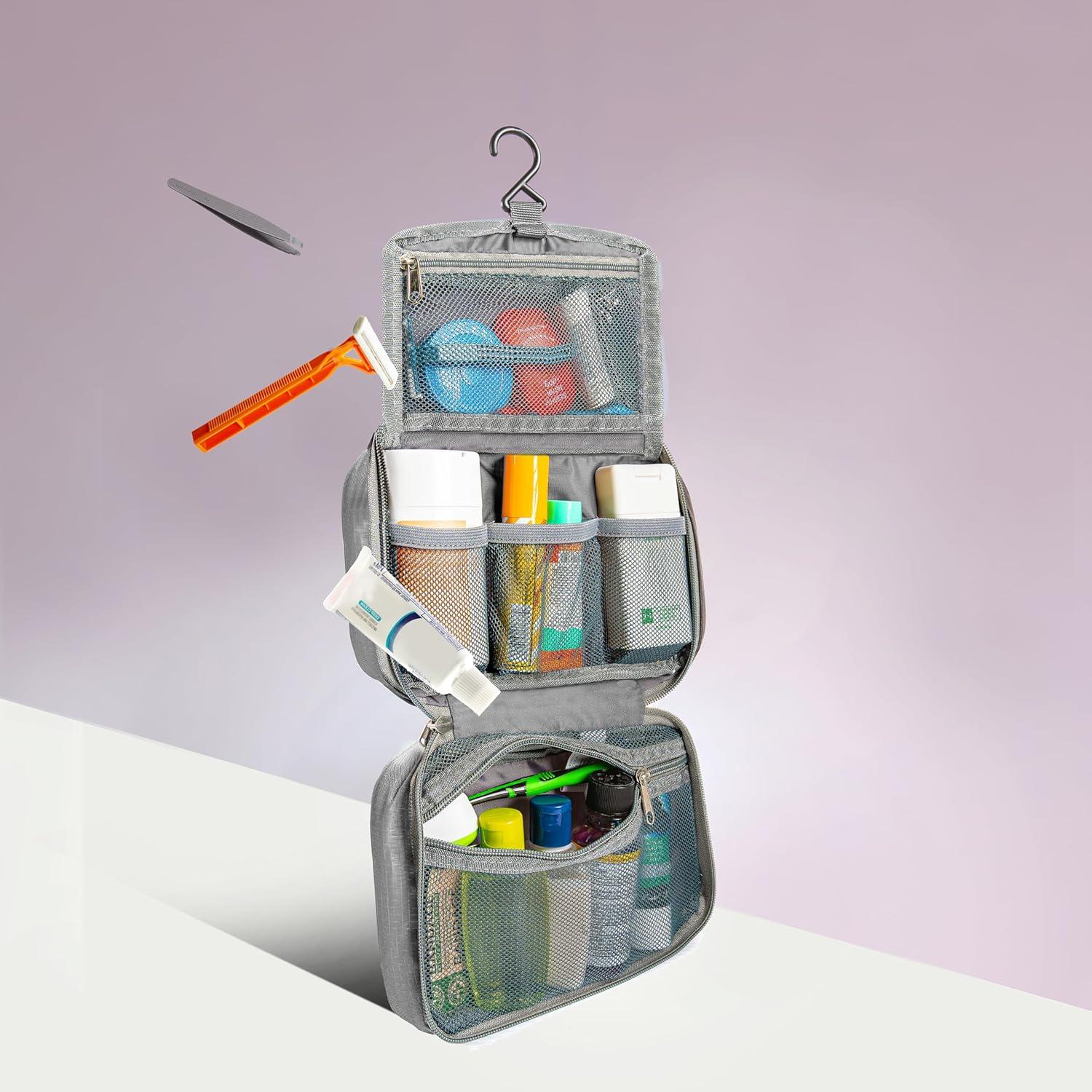 Kit de Aseo Colgante Compacto Travelon Negro 22.86x13.97cm