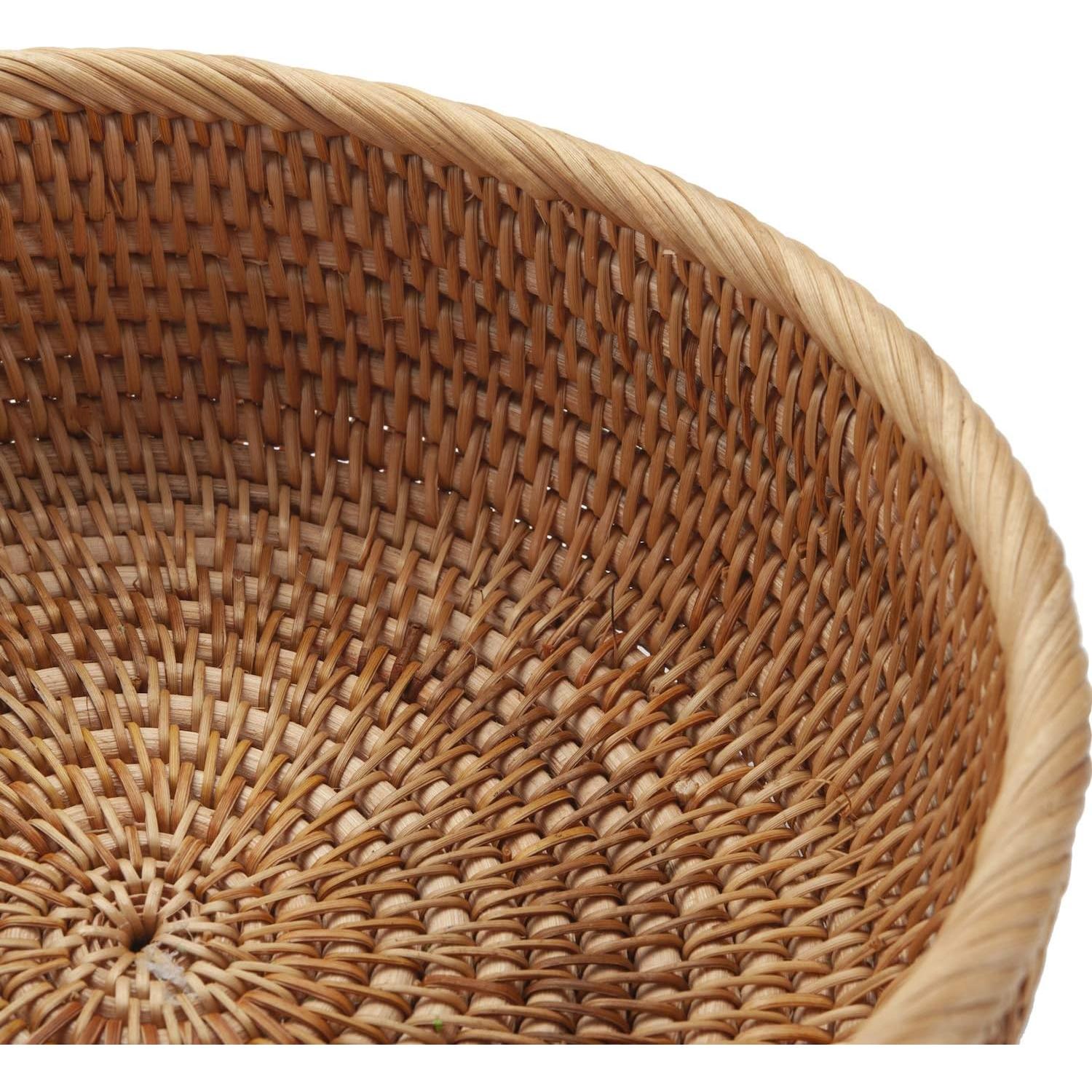 Juego de 3 Canastas de Almacenamiento YANGQIHOME Rattan Natural