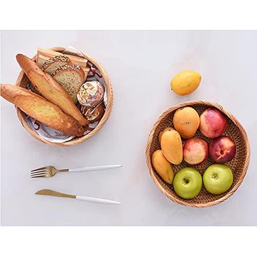 Juego de 3 Canastas de Almacenamiento YANGQIHOME Rattan Natural