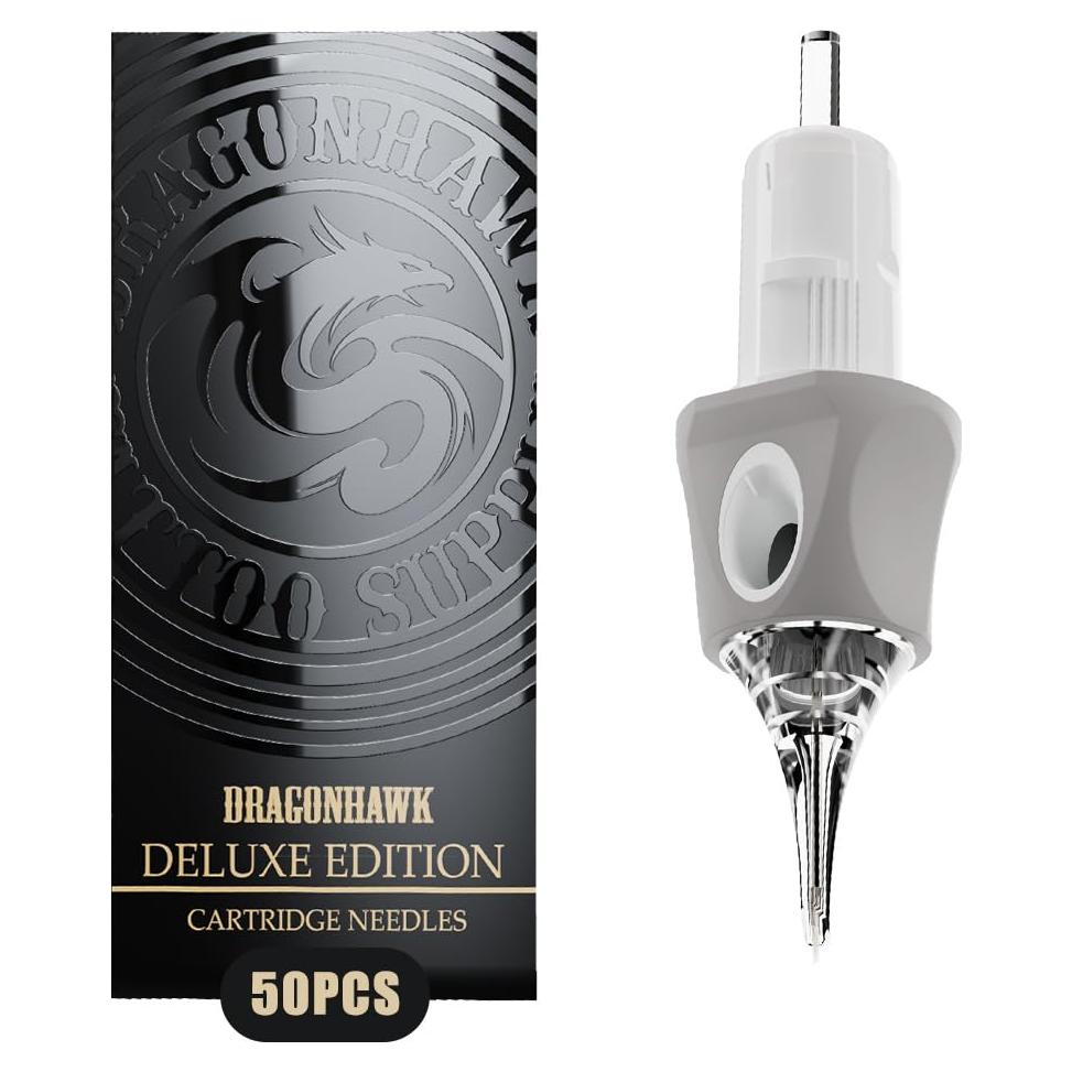 Cartuchos de Agujas de Tatuaje Dragonhawk Glide 50 Unidades 1001RL