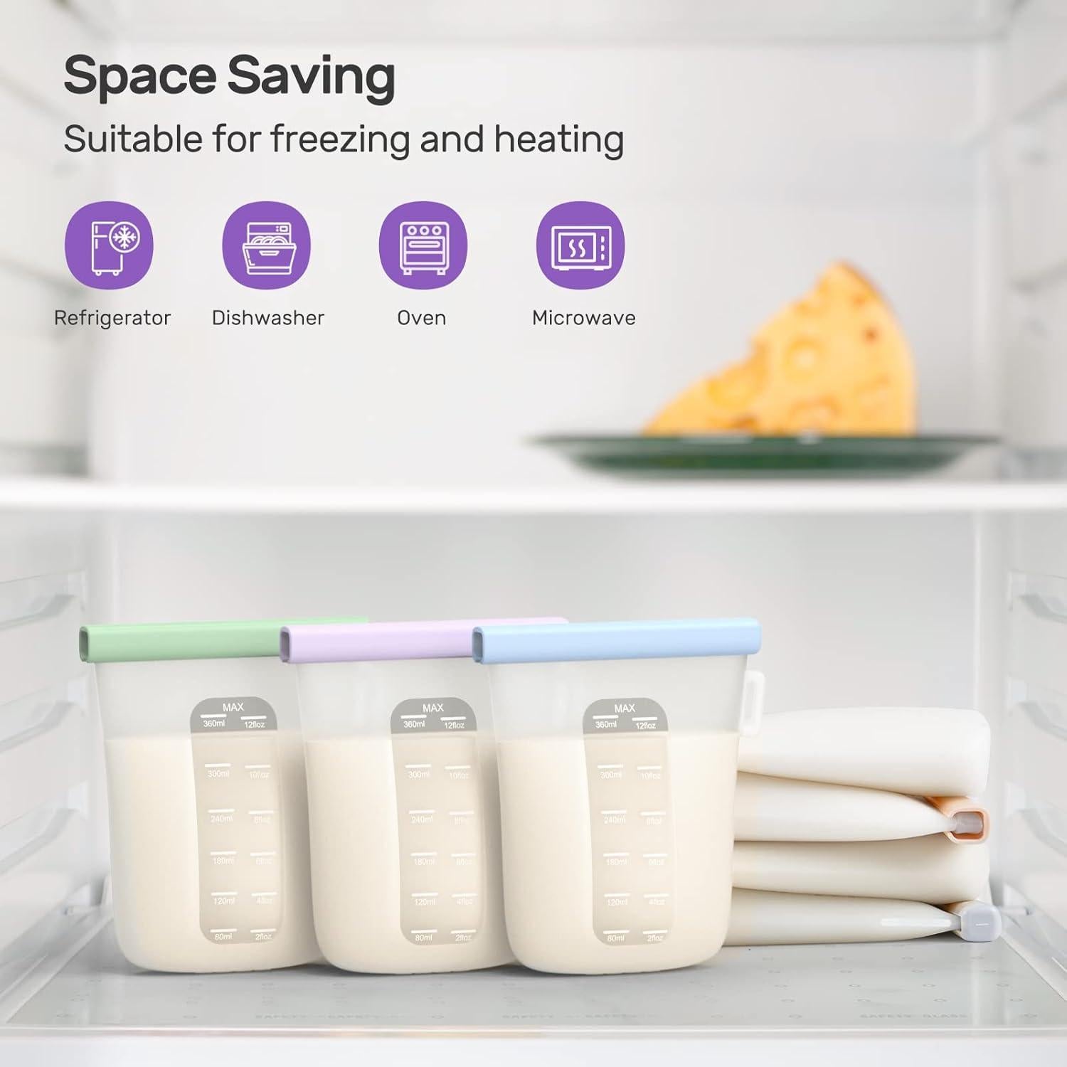 Bolsas de Almacenamiento de Leche Materna Nuliie 360ml 7 Pcs