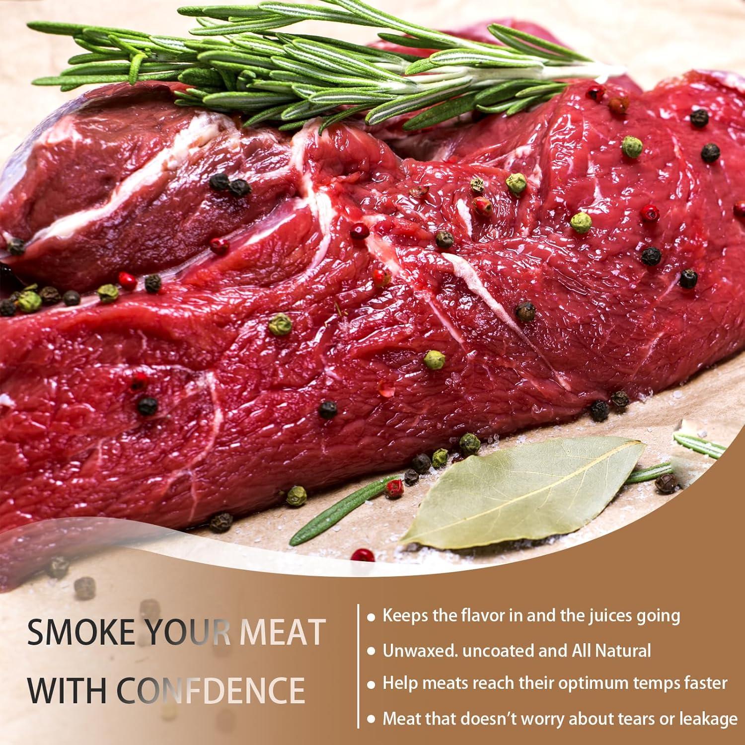 Rollo de Papel Kraft Marrón XKDOUS 30 cm x 24 m para BBQ