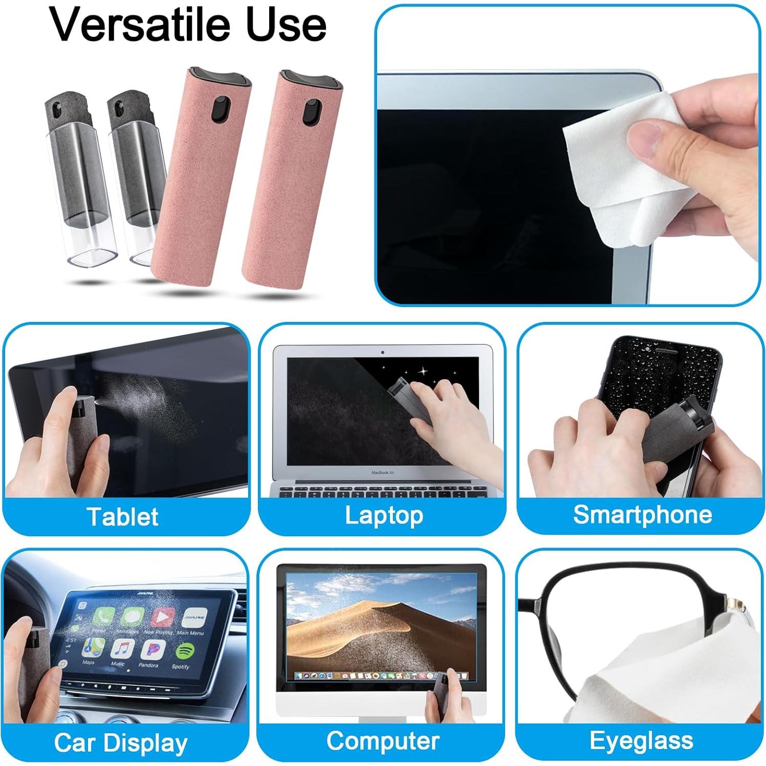 Kit Limpiador de Pantallas 4 Piezas walrfid - Spray y Paño