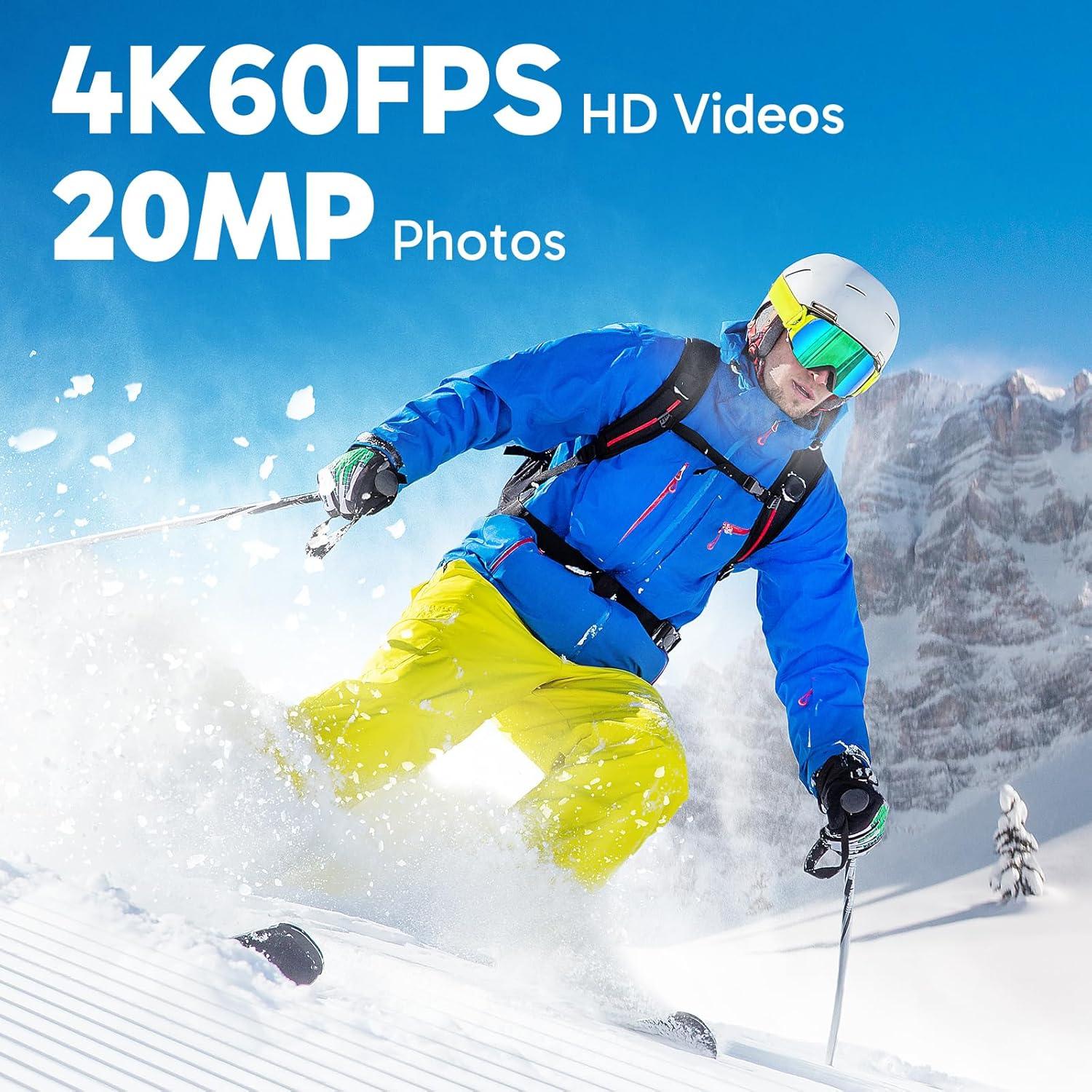 Cámara de Acción AKASO Brave 4 Elite 4K 60fps Impermeable