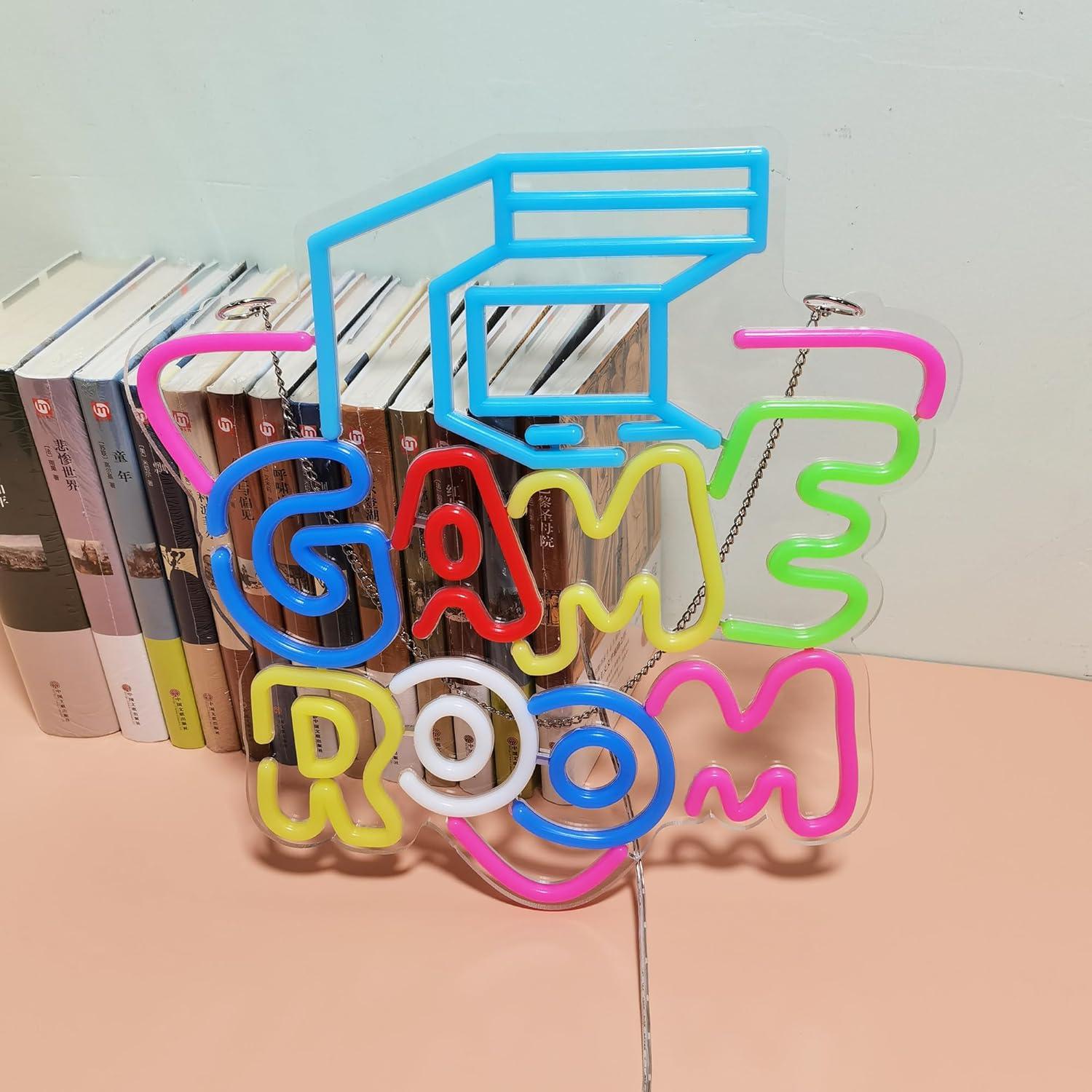 Luz de Neón LED Cuadrada Diyida 35.56x35.56 cm Azul