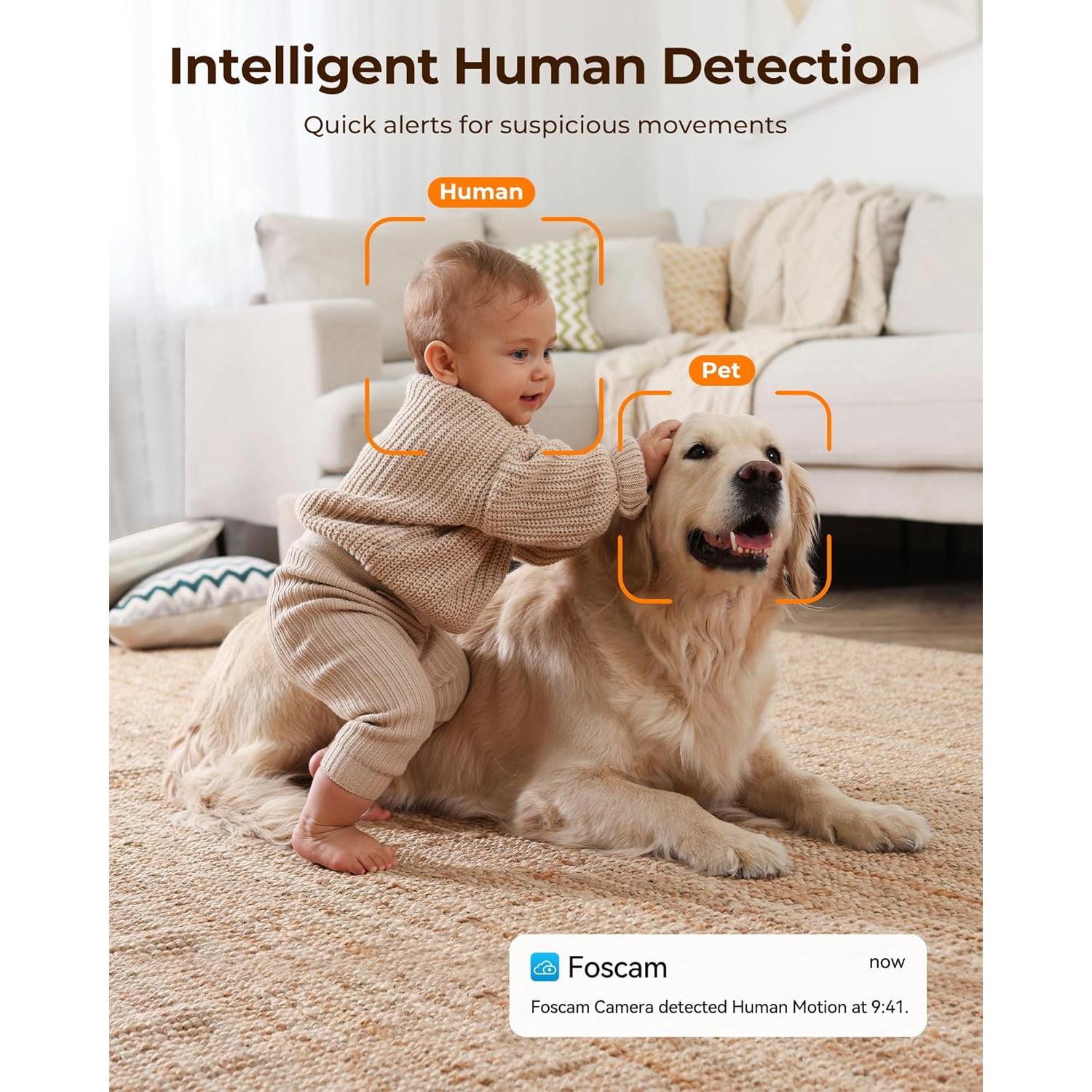 Cámara de Seguridad FOSCAM R4S 4MP WiFi con Visión Nocturna