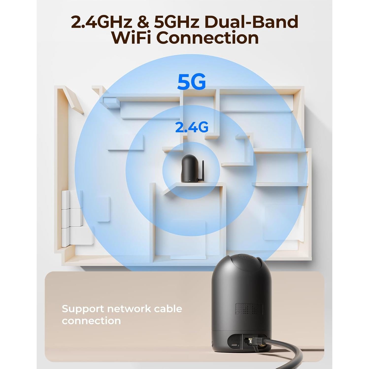 Cámara de Seguridad FOSCAM R4S 4MP WiFi con Visión Nocturna