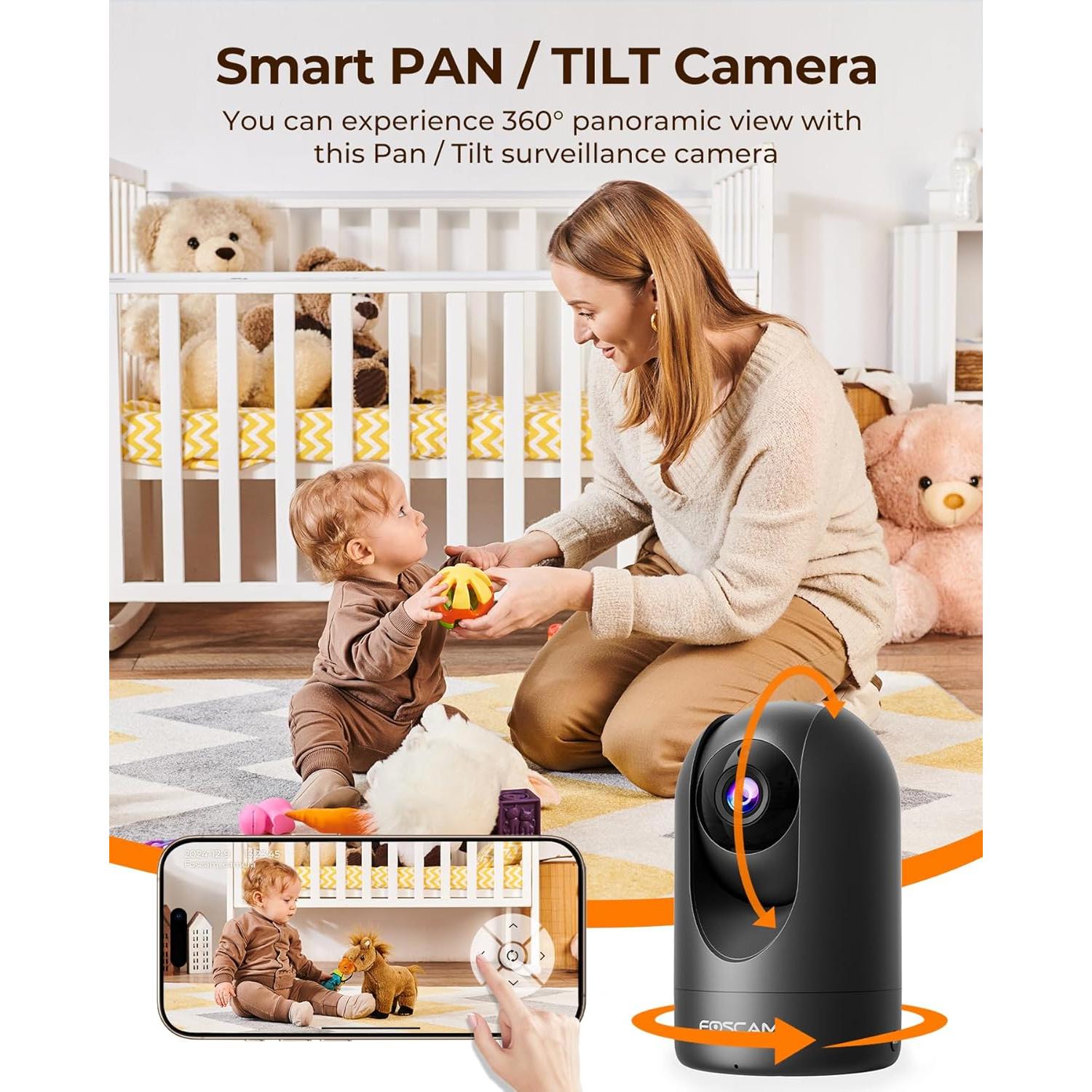 Cámara de Seguridad FOSCAM R4S 4MP WiFi con Visión Nocturna