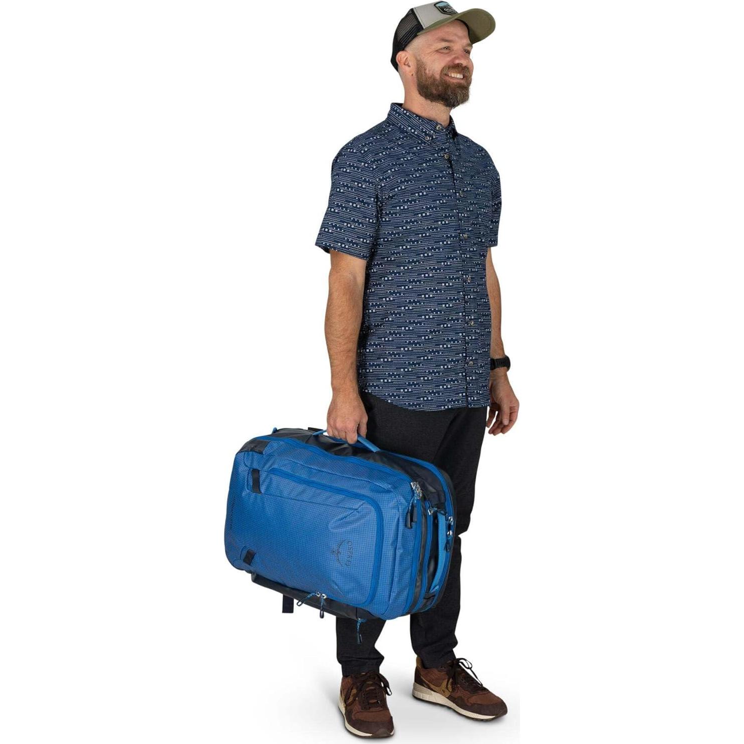 Mochila de Mano Osprey Transporter 44L Negra para Viaje