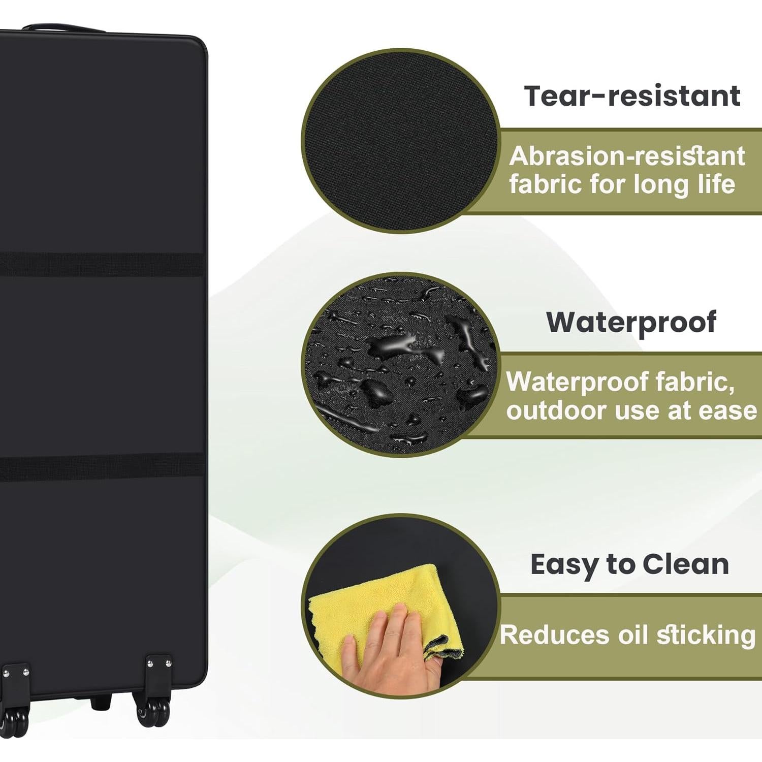 Bolsa de viaje duffel JMIANeodark 112L impermeable con ruedas