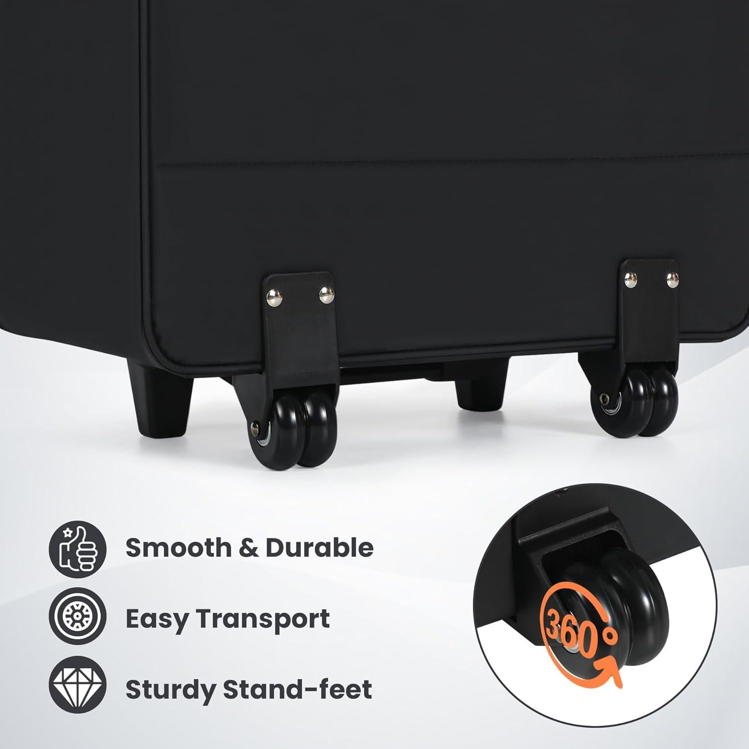 Bolsa de viaje duffel JMIANeodark 112L impermeable con ruedas