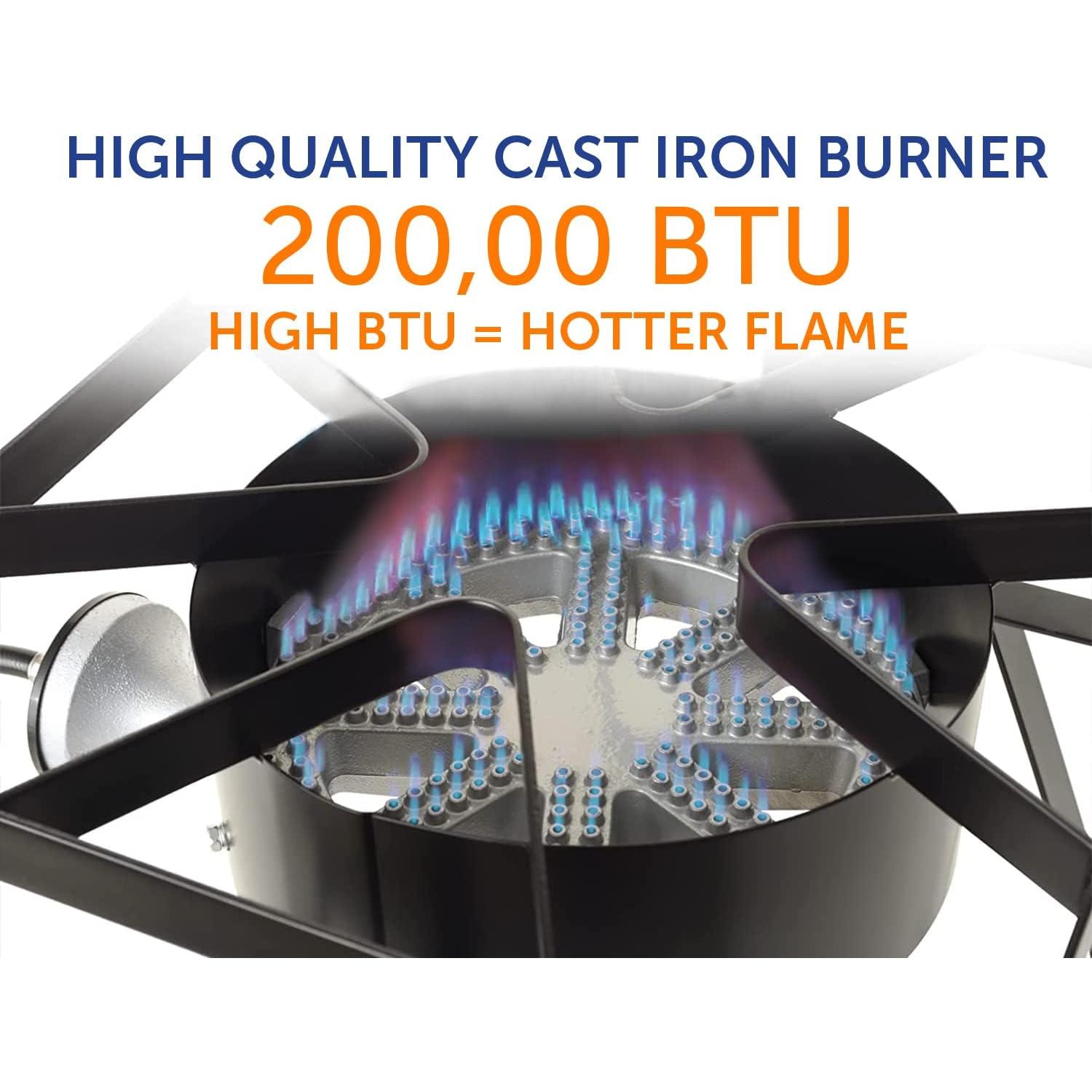 Estufa de Cocción Exterior Flame King 200K BTU Gas Propano