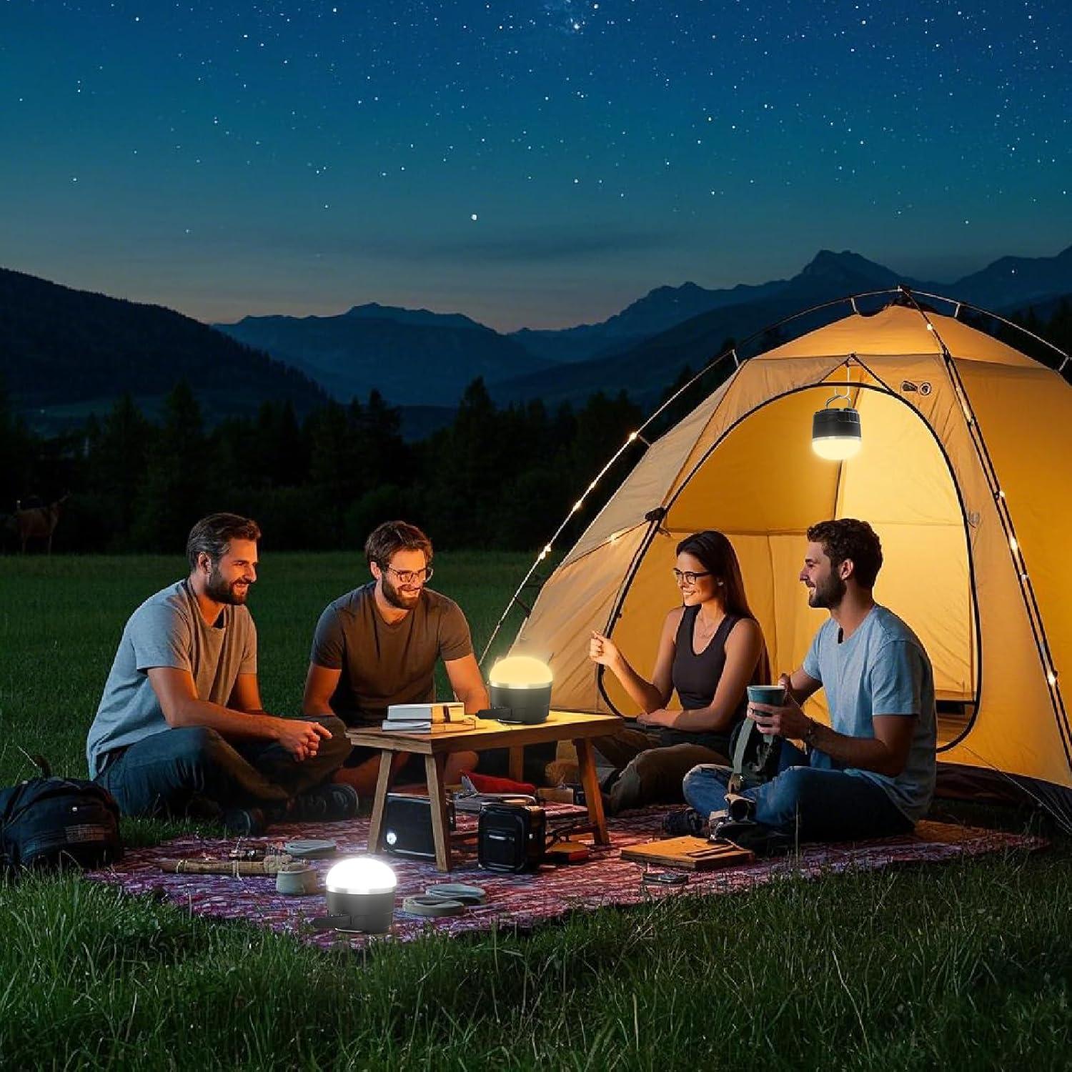 Linterna de Camping LED Recargable Dengfire 1000LM 4000mAh