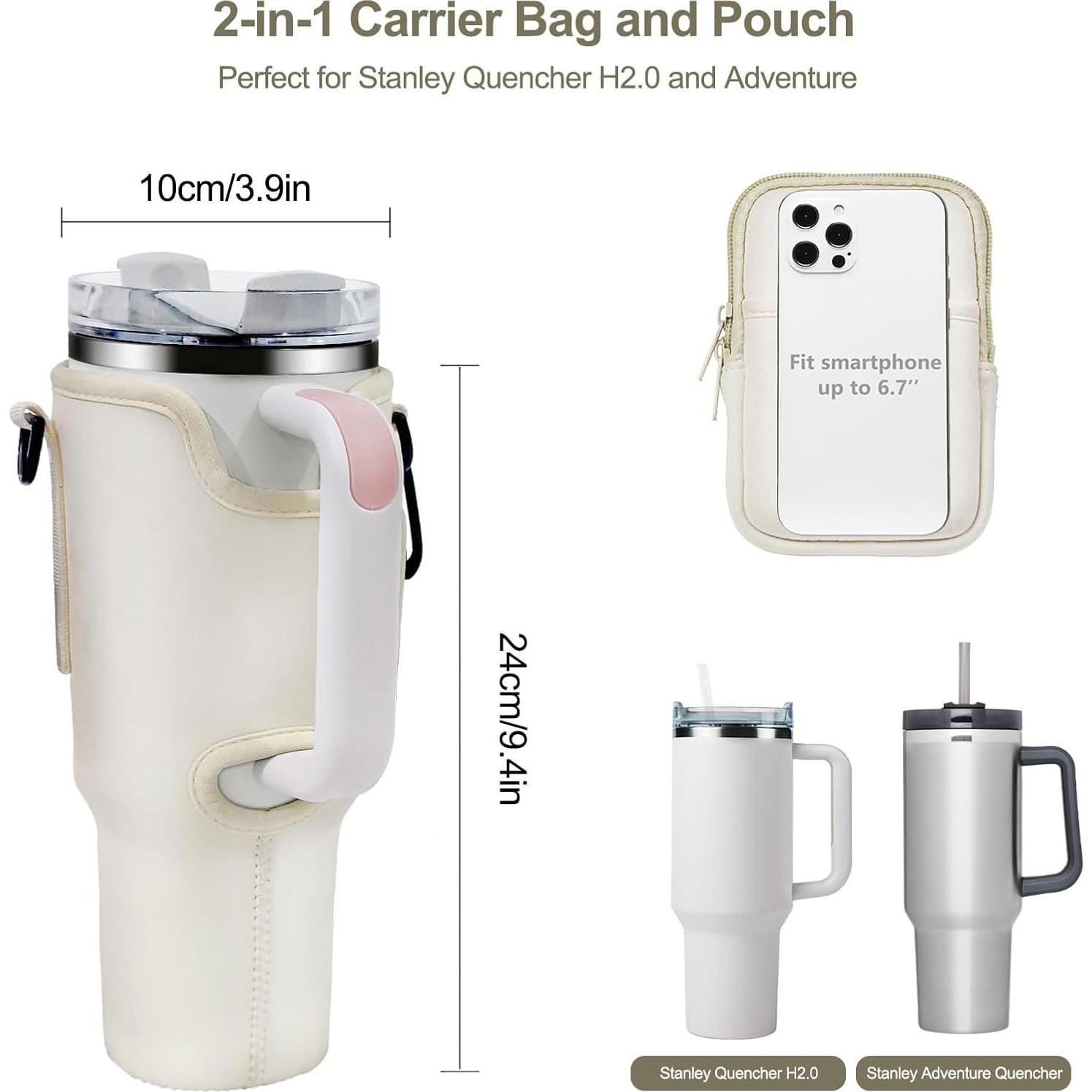 Bolsa Portabotellas de Agua Royacon para Taza Stanley 40 Oz
