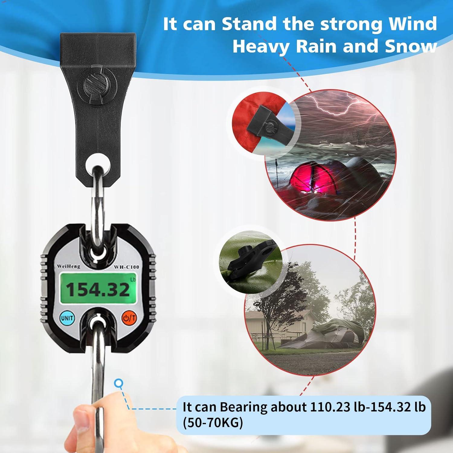 Clips de Lona Grande CLIO - 6 Pcs Alta Resistencia Nylon