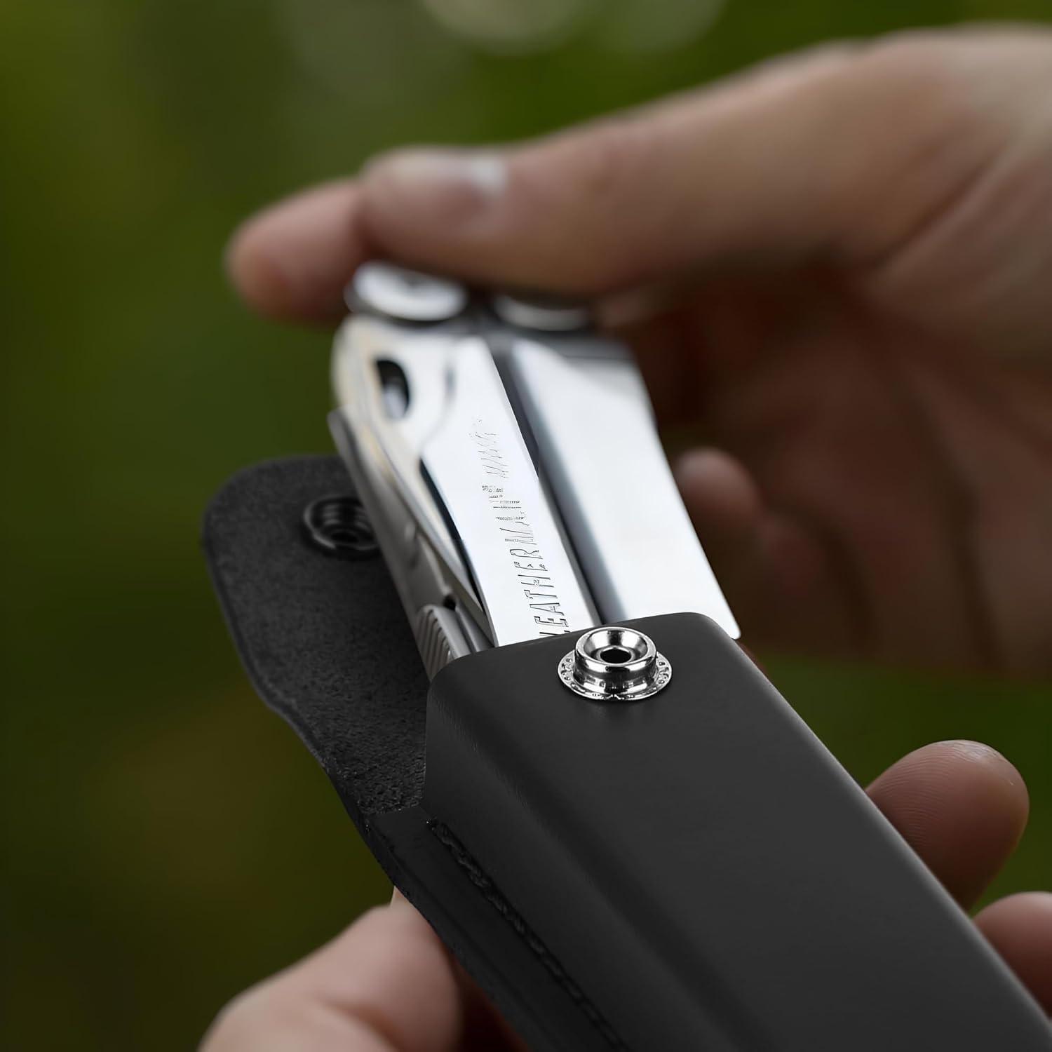 Funda de Cuchillo de Piel A.I.FORCE para Cuchillos de 10.16 cm