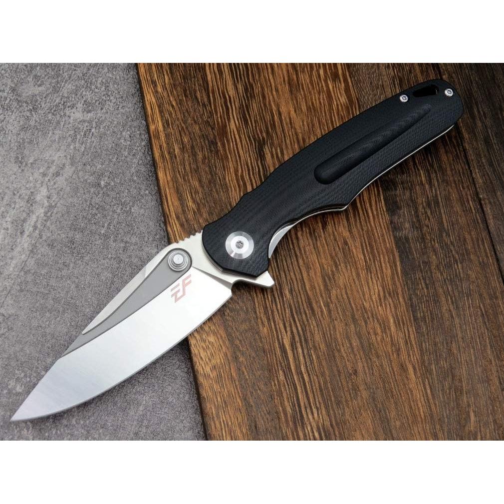 Cuchillo Plegable Eafengrow EF967 D2 Mango G10 20.32 cm Negro