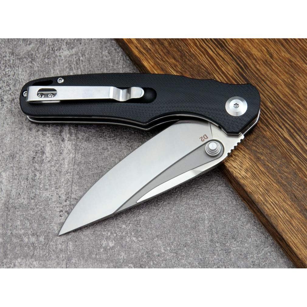 Cuchillo Plegable Eafengrow EF967 D2 Mango G10 20.32 cm Negro