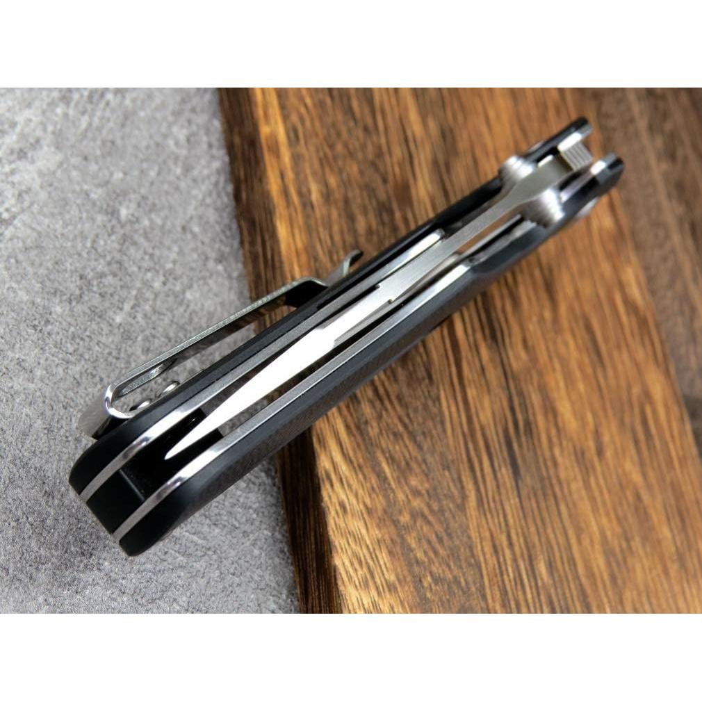 Cuchillo Plegable Eafengrow EF967 D2 Mango G10 20.32 cm Negro