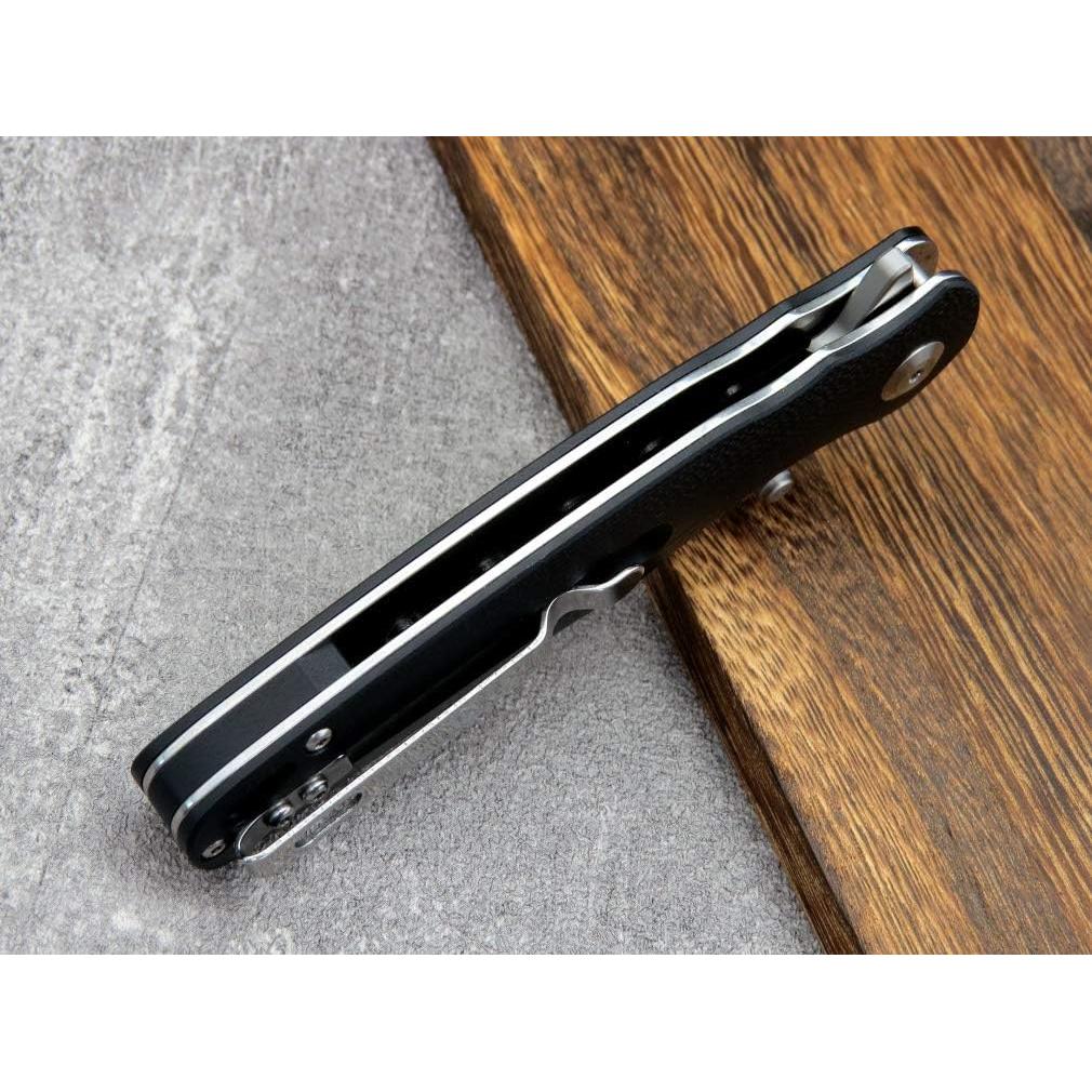 Cuchillo Plegable Eafengrow EF967 D2 Mango G10 20.32 cm Negro