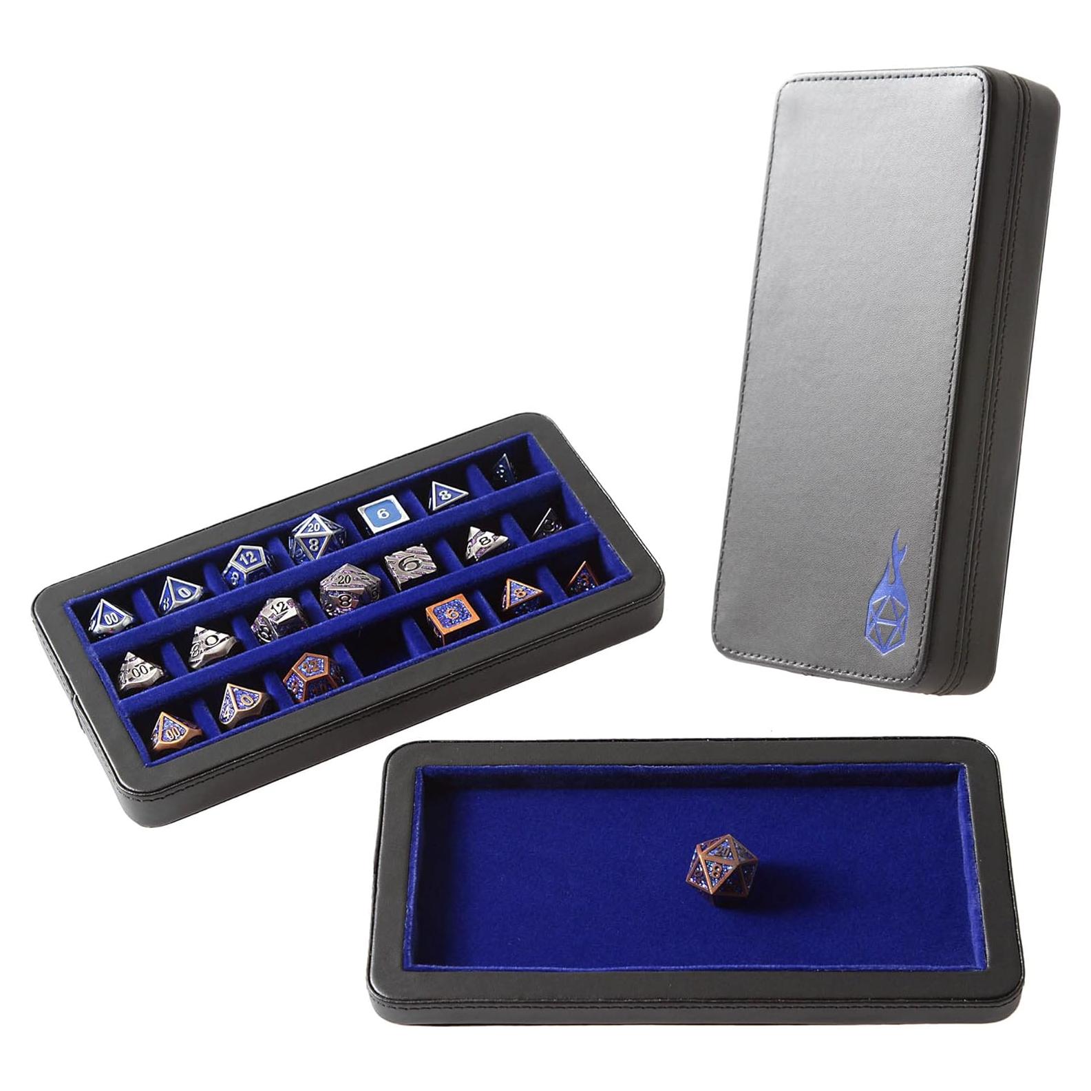 Caja de Dados Reliquary Forged Dice Co. Azul 21 Compartimentos
