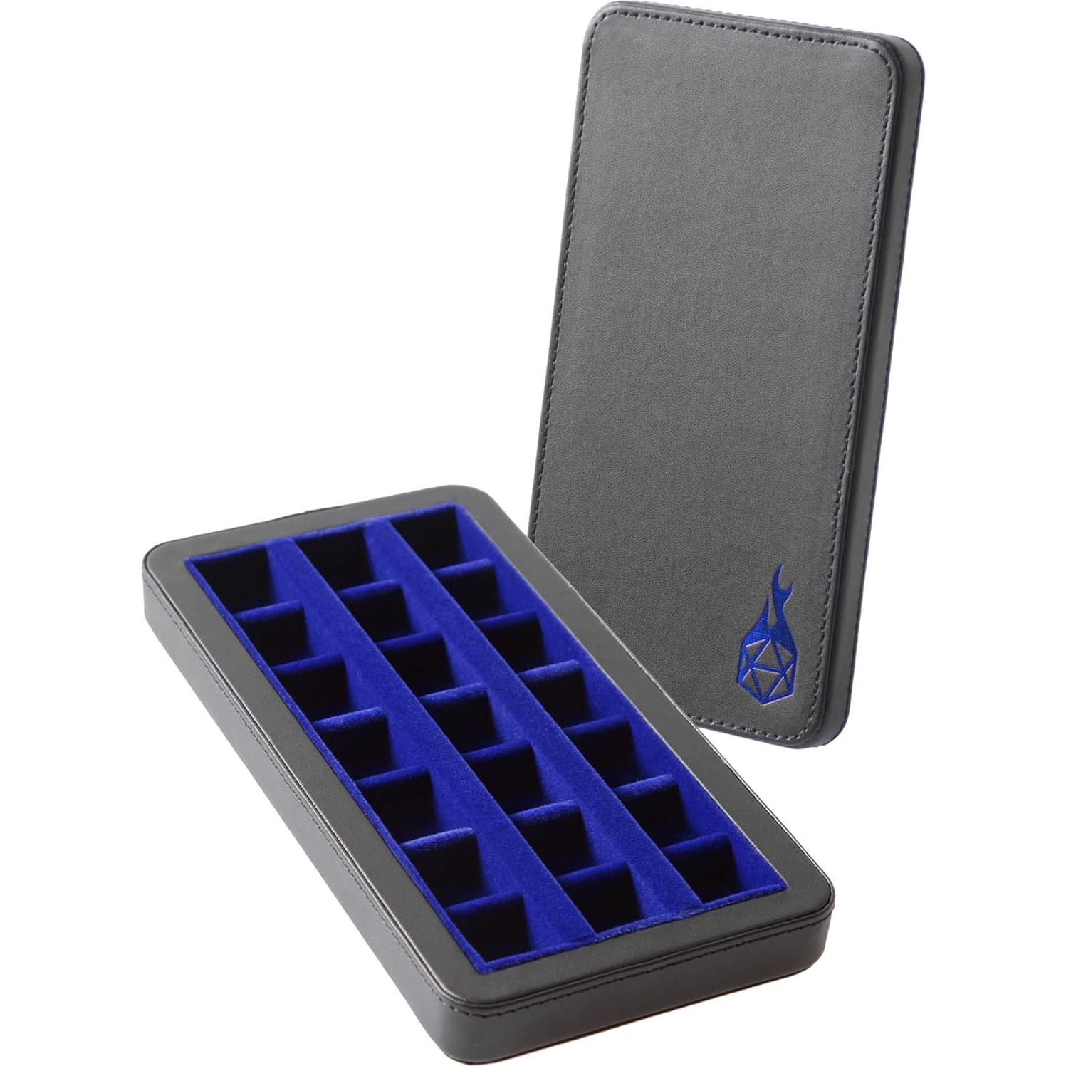 Caja de Dados Reliquary Forged Dice Co. Azul 21 Compartimentos