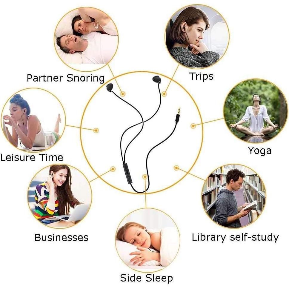 Auriculares In-Ear ELVE SHE-001 Silicona Suave Cancelación Ruido