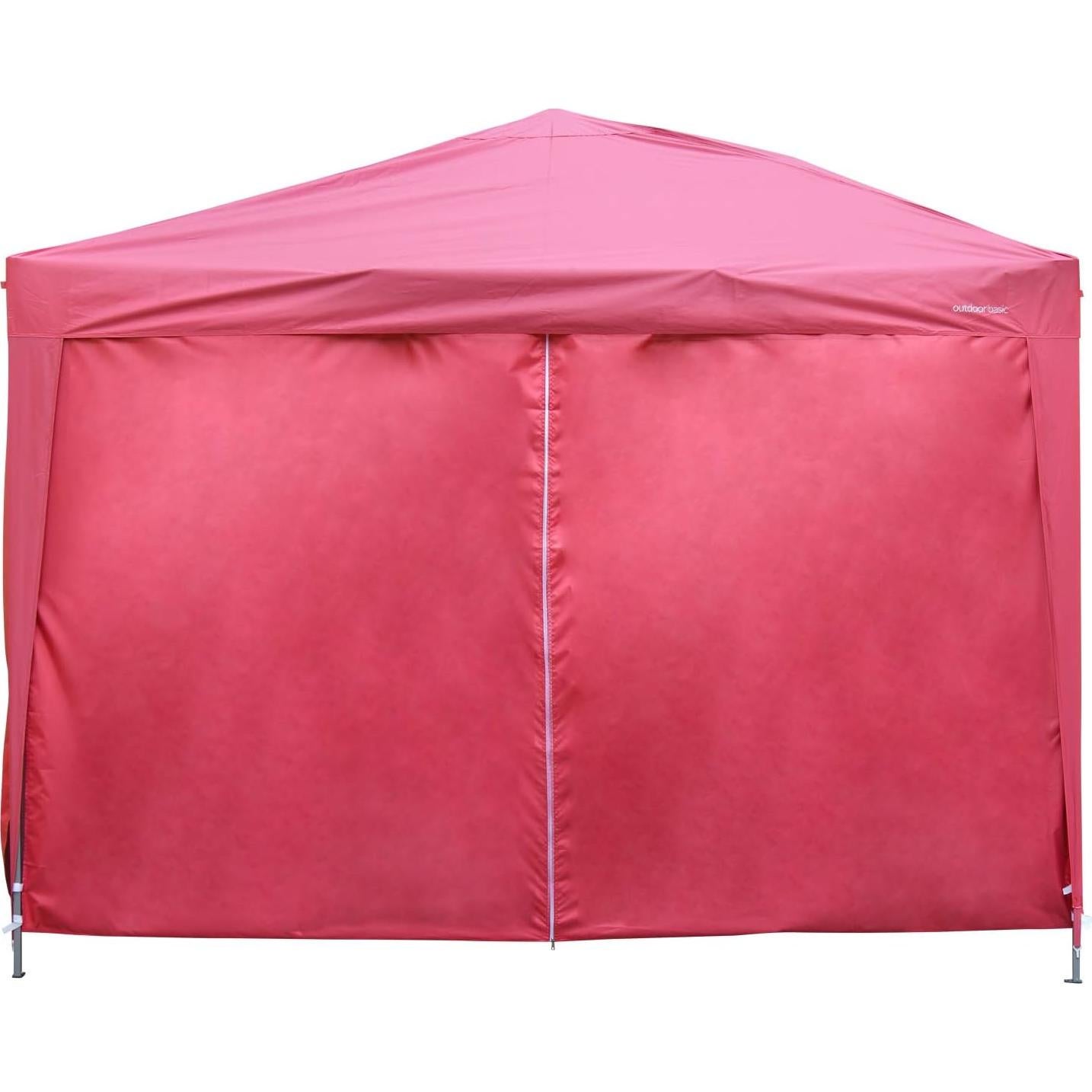 Carpa pop-up 3.05x3.05m Outdoor Basic roja con 4 paredes