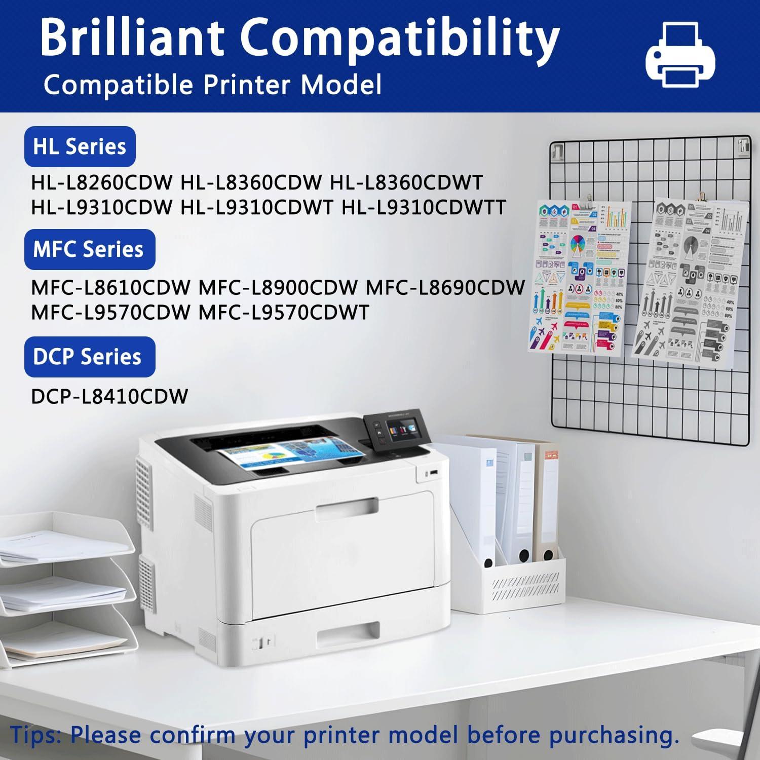 Cartucho de Tóner Negro INKSHOP TN-433 Compatible (2 Unidades)