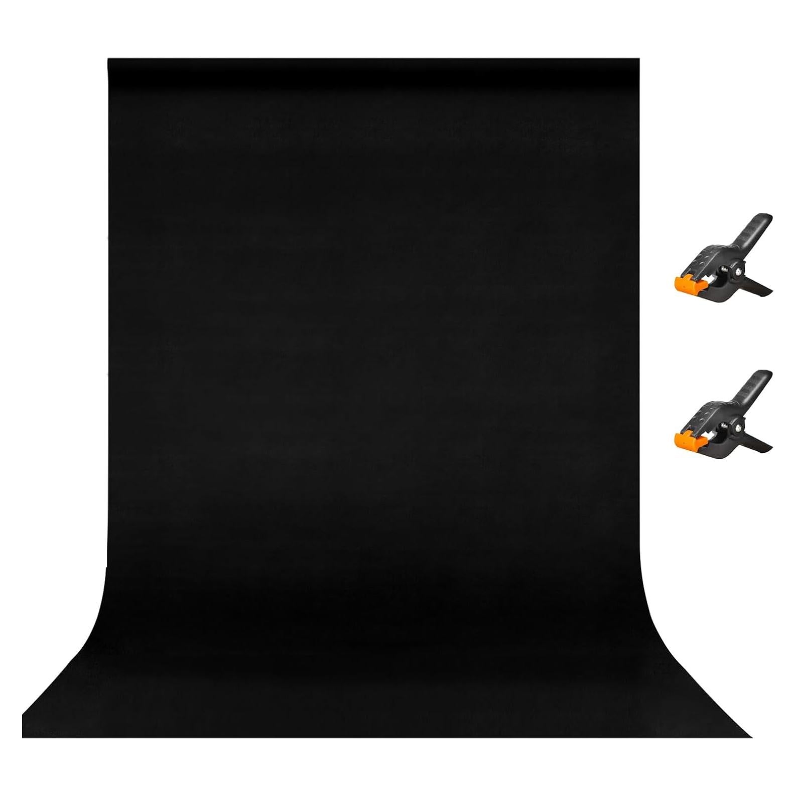 Cortina de Fondo Negra EMART 1.52 x 2.13 m para Fotografía