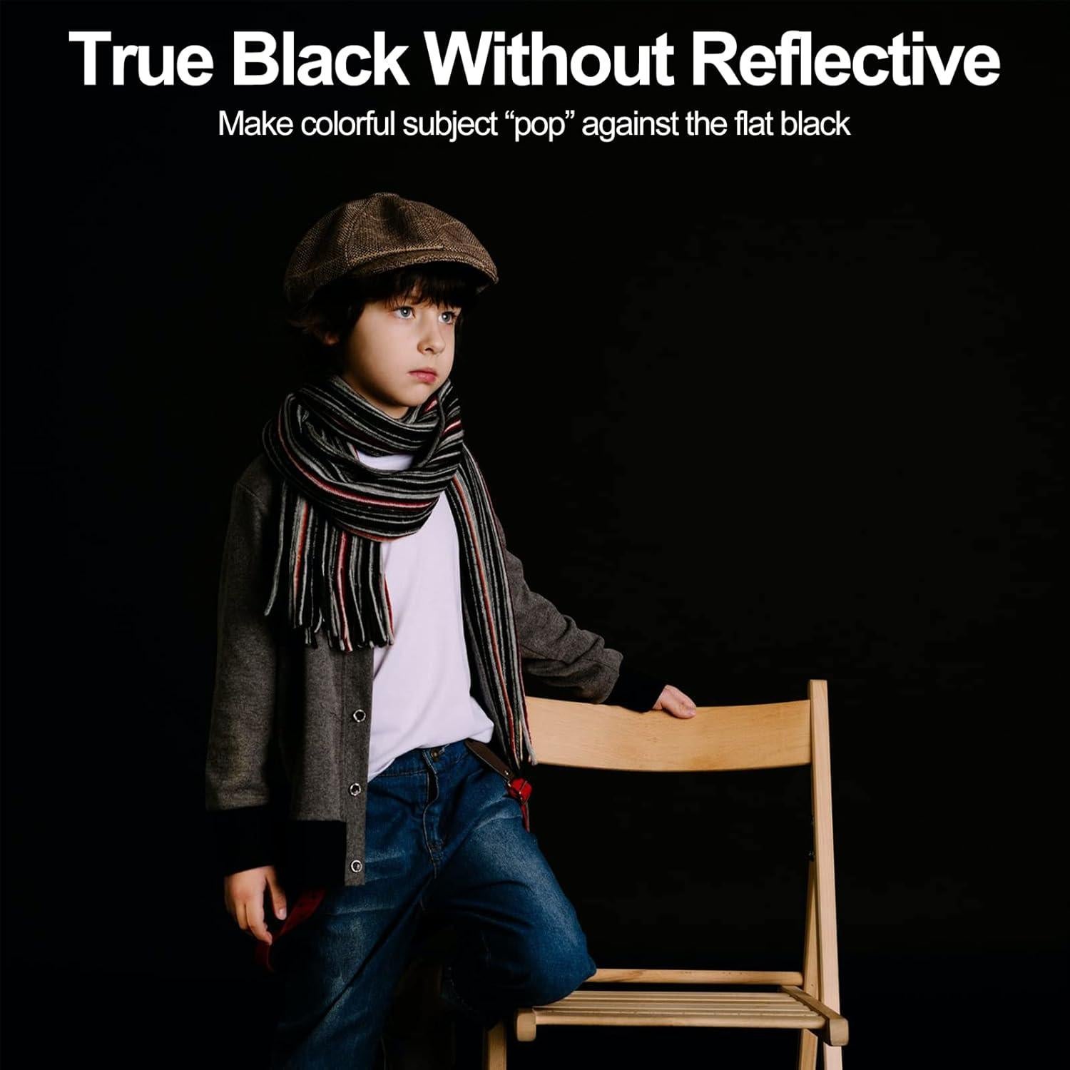 Cortina de Fondo Negra EMART 1.52 x 2.13 m para Fotografía