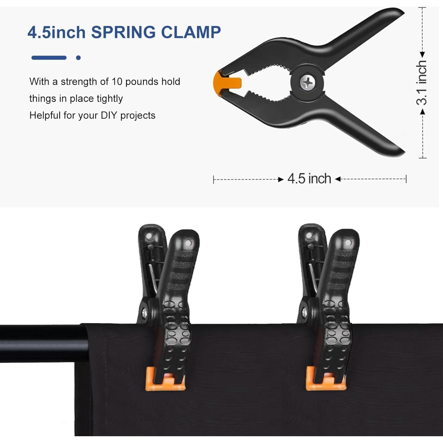 Cortina de Fondo Negra EMART 1.52 x 2.13 m para Fotografía
