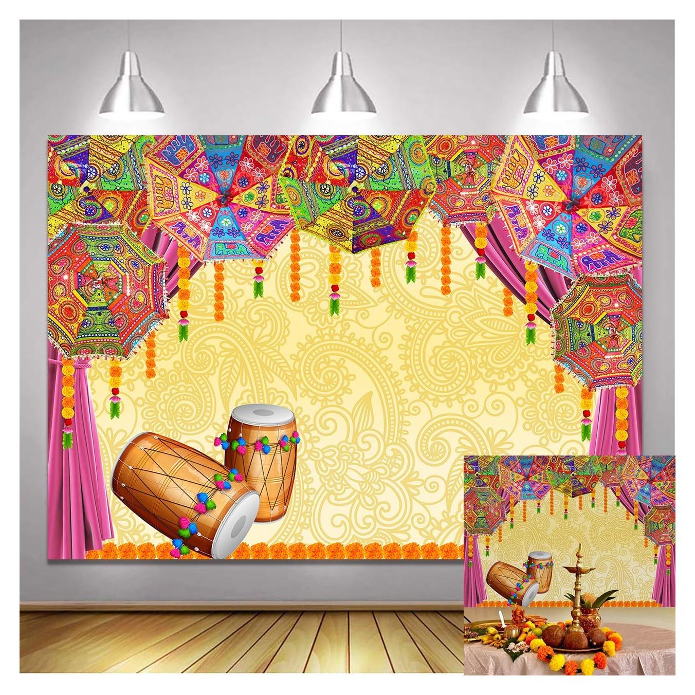 Fondo Fotográfico Tradicional Indio 210x150 cm Marigold