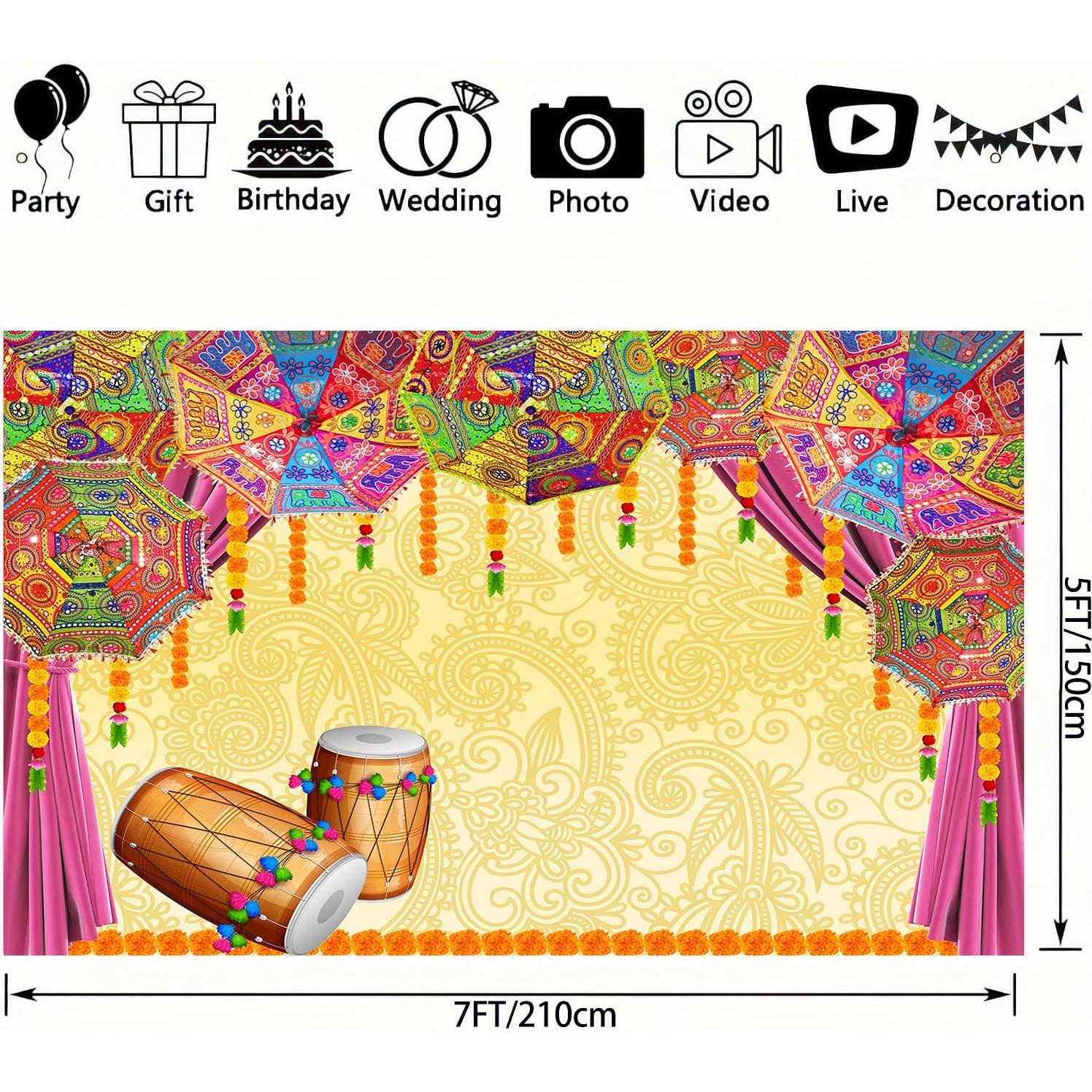 Fondo Fotográfico Tradicional Indio 210x150 cm Marigold