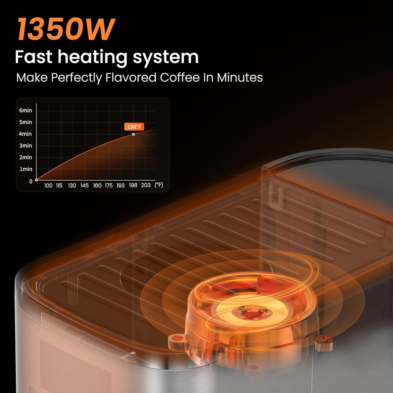 Cafetera Espresso URintells 20 Bar con Espumador Automático