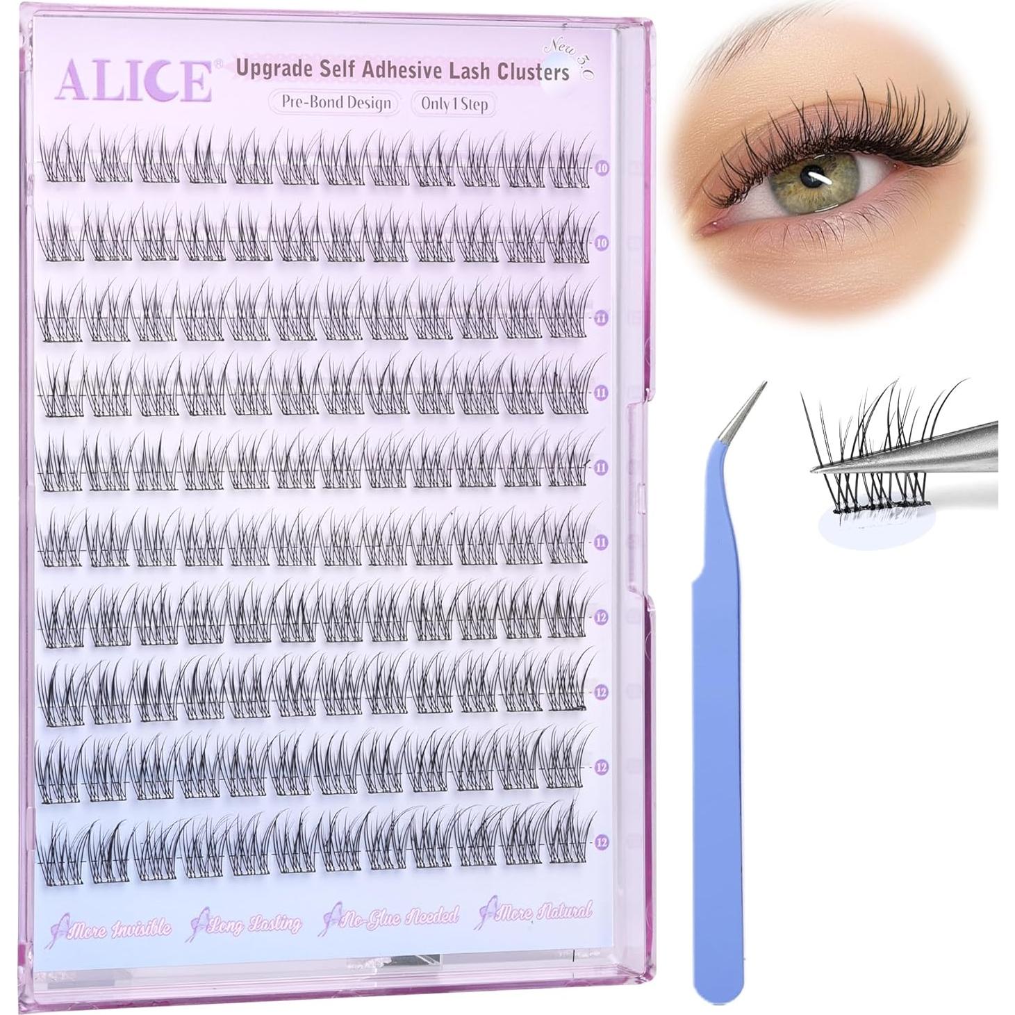 Pestañas Autoadhesivas ALICE 10-12mm Reutilizables 120pcs