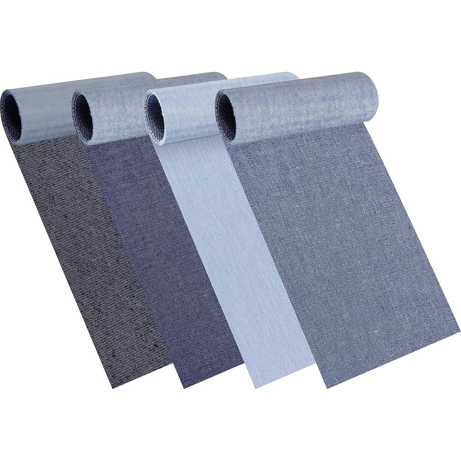 Parches de Denim Azul Azobur 4 Rollos 8x51 cm para Planchar