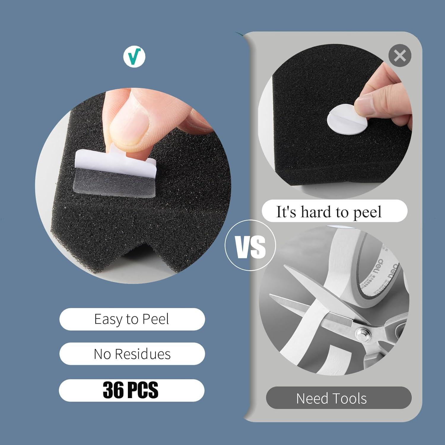 Paneles Acústicos de Espuma YHYGHXFR 121.9x61 cm 2 PCS Negro