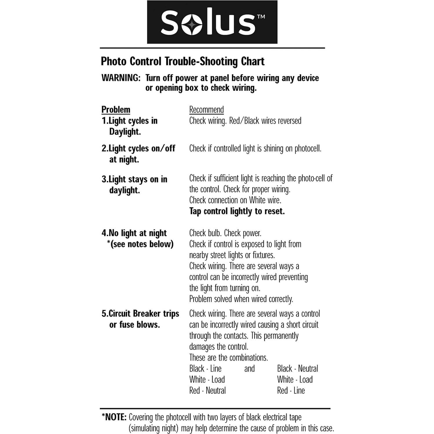 Interruptor Automático de Luz Fotocélula Solus SPC-688 120V